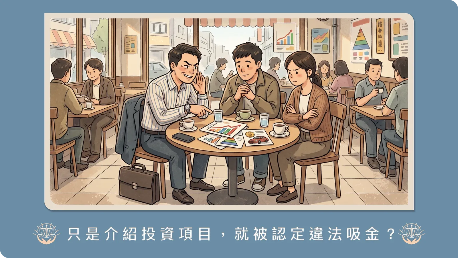 介紹親友投資項目，竟被告違法吸金？律師解析「銀行法」認定要件與辯護策略