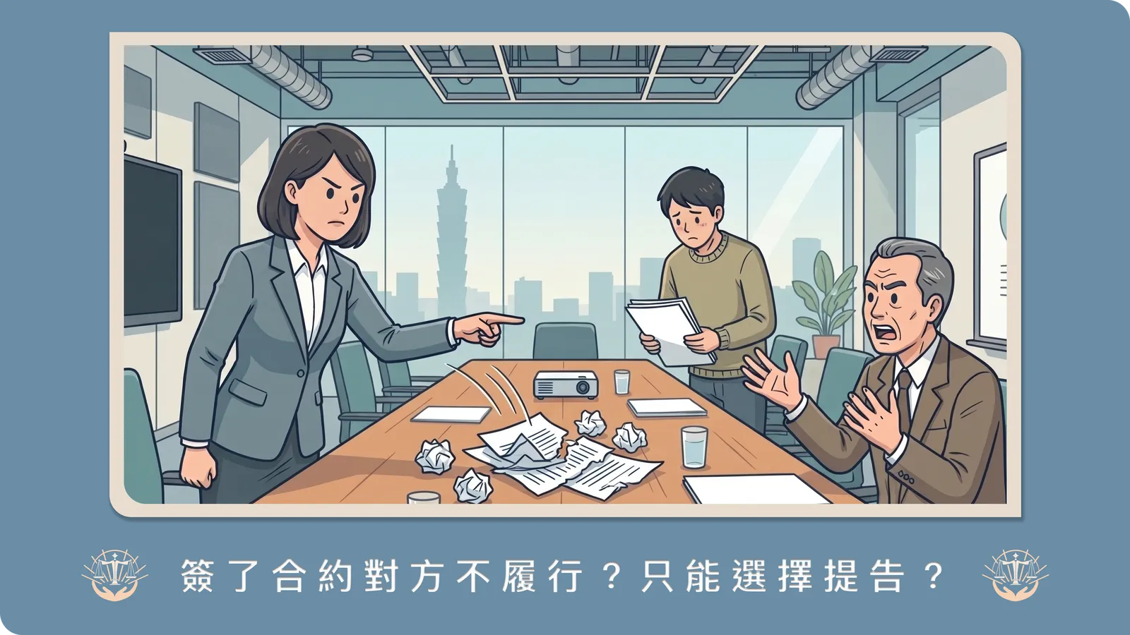 簽了合約對方不履行？律師解析「契約解除」與「損害賠償」的請求條件與訴訟風險評估