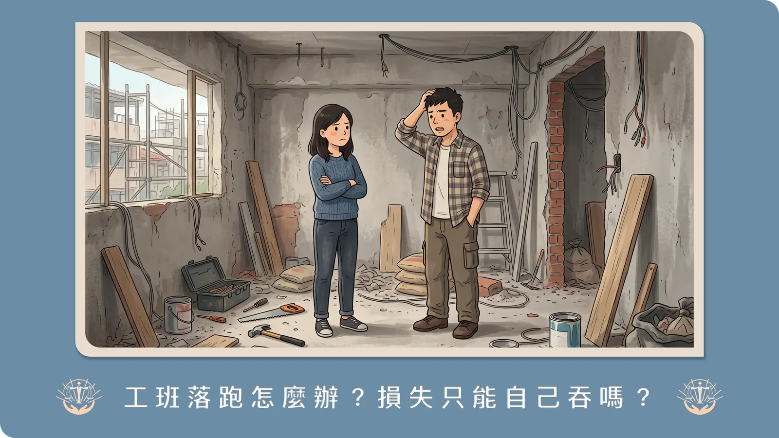 付了工程款工班卻惡意棄工不做了？律師解析「承攬契約」終止求償與工程款扣付關鍵
