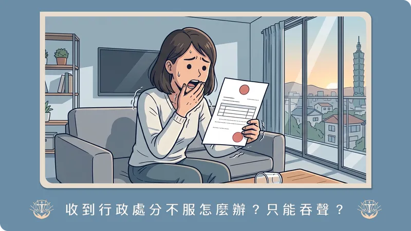 收到行政處分不服怎麼辦？律師解析「訴願」與「行政訴訟」的流程差異與委任律師的關鍵時機