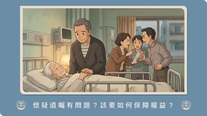 爸媽過世後才發現遺囑內容有問題？律師解析「遺囑無效」的常見爭議與確認之訴