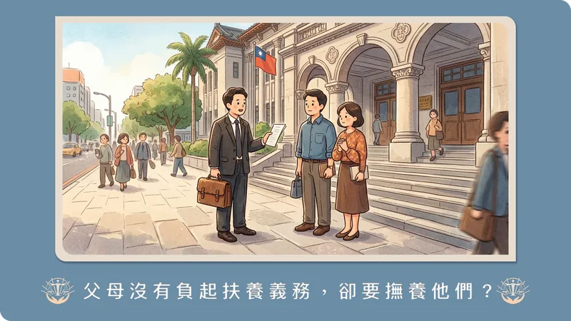 父母從來沒養過我，現在卻要我付安養費？聲請「免除扶養義務」的要件與舉證方法